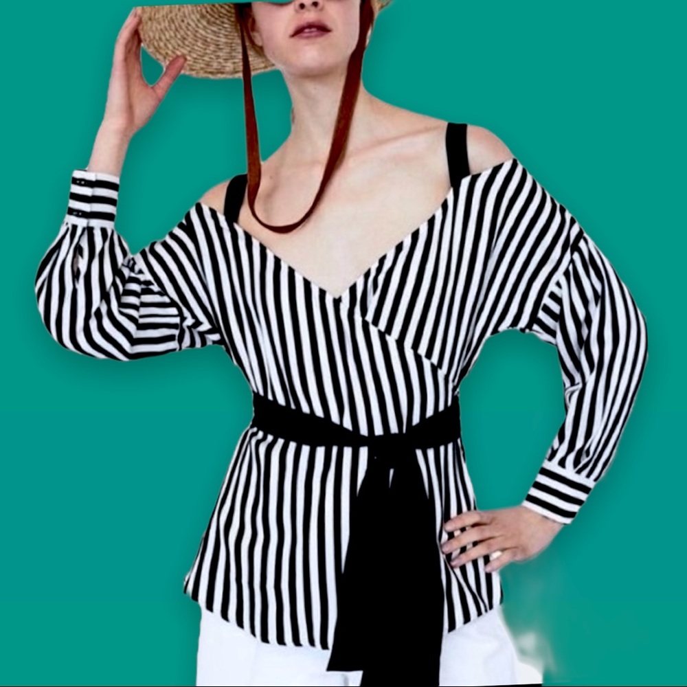 New ZARA stripe blouse